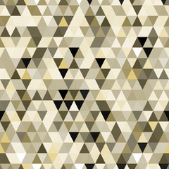 Modèle sans couture de triangles abstraits géométriques marron et gris