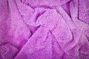 Fototapeta na wymiar Purple terry cloth background