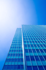 Fototapeta na wymiar office buildings. modern glass silhouettes of skyscrapers