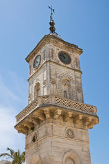 Fototapeta premium Clocktower. Ceglie Messapica. Puglia. Italy.