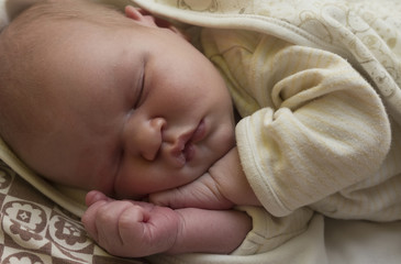 sleeping newborn day