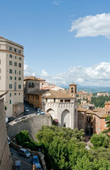 Perugia - Panorama con chiesa di Sant'Ercolano