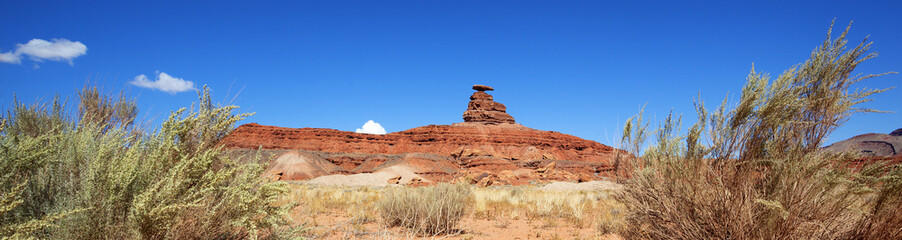 Panoramic view of famous Mexican Hat