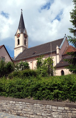 Naklejka premium Evangelische Kirche in Pleinfeld