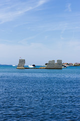 Obraz premium Coastline near Seget Vranjica, Croatia