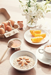 fresh healthy breakfast