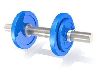 Dumbbell blue