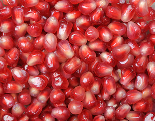 Background pomegranate seeds