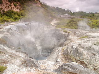 Volcanic landscape in New Zealand