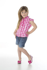 little girl posing