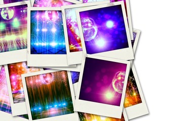 Abstract disco balls_polaroids