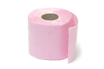 Pink toilet paper