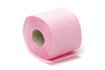 Pink toilet paper