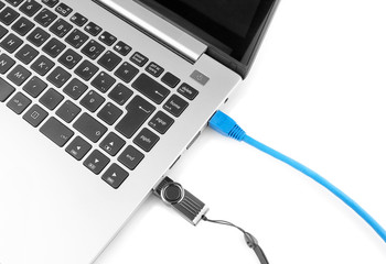 Network cable to connect the network to the laptop and the inter