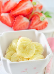 strawberry and banana