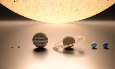 The Solar System blank © Tristan3D