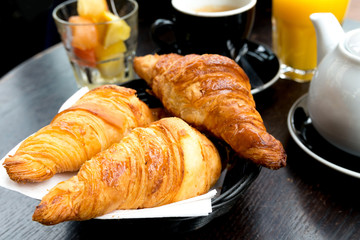 coffee and croissants