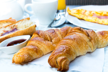 coffee and croissants