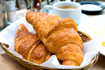 coffee and croissants