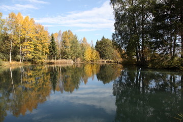 L'étang d'Arbaz.