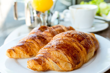 coffee and croissants
