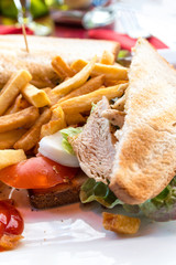 Sandwich with chicken