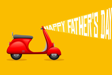 vector illustration of Happy Father's Day background