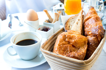 coffee and croissants