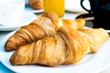 coffee and croissants