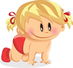 Векторная иллюстрация девочка