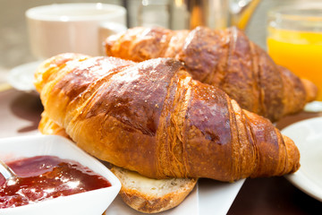 coffee and croissants