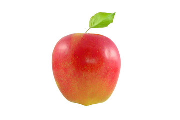 jabłko na białym tle