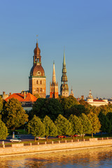 Riga, the capital of Latvia by the Daugava river