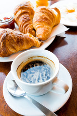 coffee and croissants