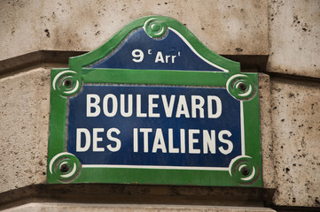 Boulevard des italiens à Paris
