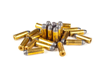 Bullets on white background