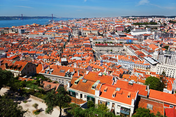 Fototapeta na wymiar Übersicht über Lissabon