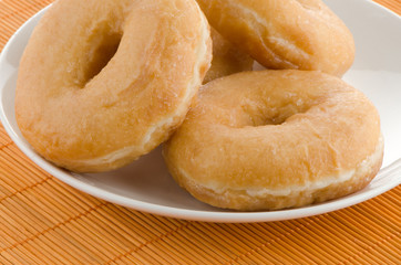Donuts on a plate
