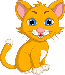 cute cat cartoon expression