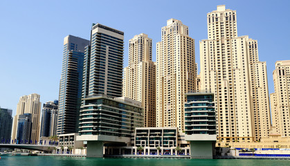 Fototapeta na wymiar Dubaj. Dubai Marina
