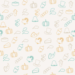 Thanksgiving seamless pattern