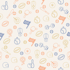 Sport seamless pattern