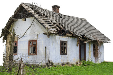 Fototapeta na wymiar Opuszczony dom samodzielnie