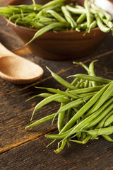 Fresh Organic Raw French Green Beans