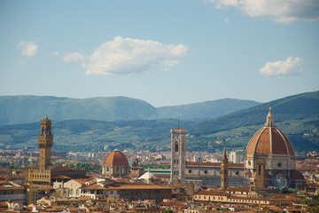 Fototapeta premium panorama del centro storico di firenze