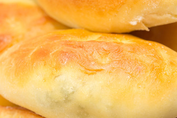 background of fresh delicious pies