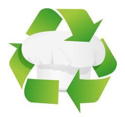 green eco dinning concept illustration