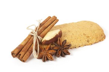 Tasty nuts and musli bars. Healthy food