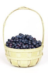Fototapeta na wymiar Blueberries in a basket