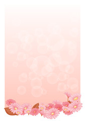 An empty pink colored stationery